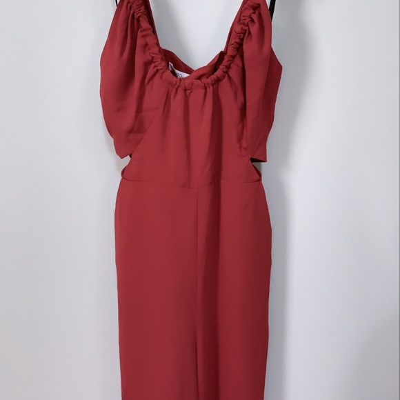 BCBG Cutout Crisscross Back Jumpsuit - Picture 7 of 13